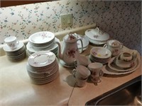 Victoria dish set , cups , saucers , teapot etc