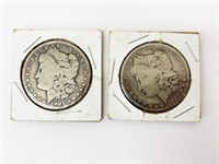 2 1881/1901 SILVER Morgan dollars