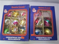 4 Boxes of Vintage Glass Christmas Ornaments