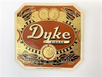Rare Duke Cigars label new old stock