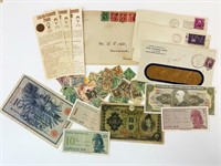 Vintage stamps, paper money and more!