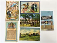 Vintage military post cards