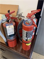 4 FIRE EXTINGISHERS