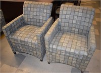 UPHOLSTERED CLUB CHAIRS