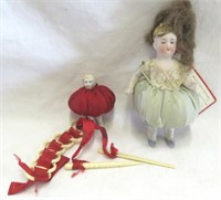 Pin Cushion-Bisque-Full Jointed H 5.75"