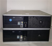 (2) HP COMPAQ 6005 PRO DESKTOP COMPUTERS