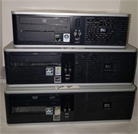 (3) HP COMPAQ DESKTOP COMPUTERS