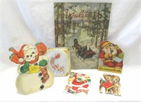Die Cut Snowman Hallmark-Yuletide Christmas-Cards