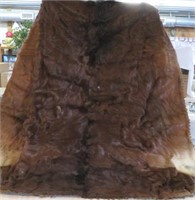 Sleigh Blanket-robe -Horse Hair-Chestnut color