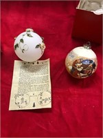 2 Collector Christmas Ornaments