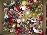 Box lot of older vtg christmas ornaments