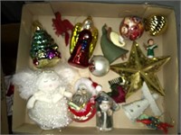 box lot of Christmas ornaments