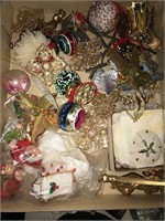 Box of Christmas Ornaments