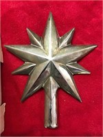 Silver tree star, May be sterling, no marks
