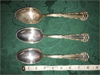 Sterling Silver Ex. Lg Vegatable Spoons
