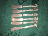 Sterling Silver 6 master butter knives