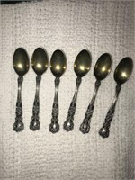 Sterling silver 6 sugar spoons