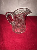 Crystal glass pitcher