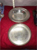 Silver Plated trays, dish