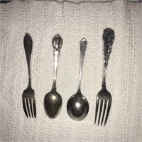 Sterling silver spoons and forks