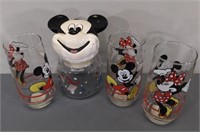 Mickey Mouse Glasses and Jar