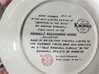 9 Norman Rockwell plates