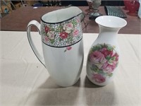 Rose vases - both have surface crack