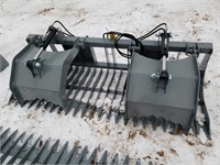 Unused 80" Skid Steer Rock & Brush Grapple