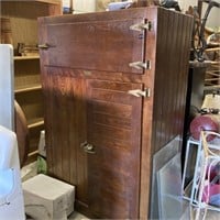 Antique Brantford Ice Box Refrigerator HUGE! 6'