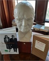 Winston Churchill Bust & Books