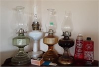 Antique Oil Lamps & Acces