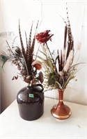 Stoneware Jug & Vase Floral Décor