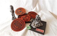 Pewter Indian Figurines & Coasters