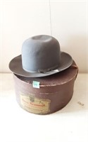 Vintage Stetson Stratoliner Fedora Hat & Hat Box