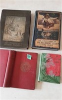 (4) Antique Books: Twain, Uncle Tom's Cabin, etc
