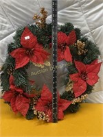 Poinsetta Wreath, 18"