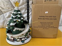 Holiday Tree with Train, animated & Light