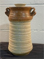 HANDMADE POTTERY CANISTER