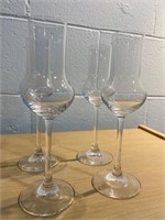 SET OF 4 LIQUEUR GLASSES