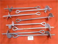 Screw-In Ground Anchors, 15", Qty. 8
