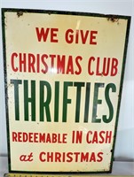 Thrifties Metal Sign Double Sided