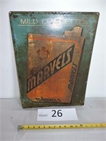 Marvels Mild Cigarettes Metal Sign