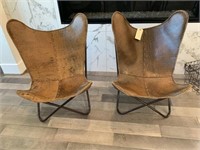 LEATHER BUTTERFLY CHAIRS