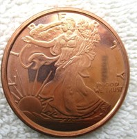 1 Oz. Pure Copper Coin