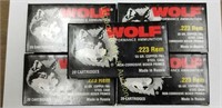 100 rds Wolf 55gr steel case .223 rem