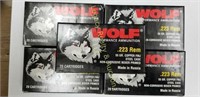 100 rds Wolf 55gr steel case .223 rem