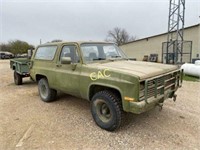 *1983 Chevrolet Blazer 4x4 Title w/Utility Trailer