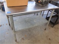 Stainless Steel Table 48"Lx24"Wx35"H NO Wheels