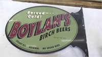 Metal Beer Sign, Boylan's Birch Beers