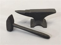 Miniature Anvil & Hammer -Paperweight
